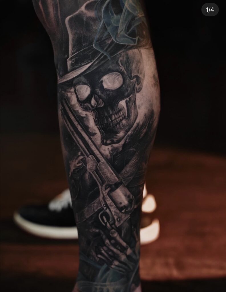 Woman portrait soft B&G realism