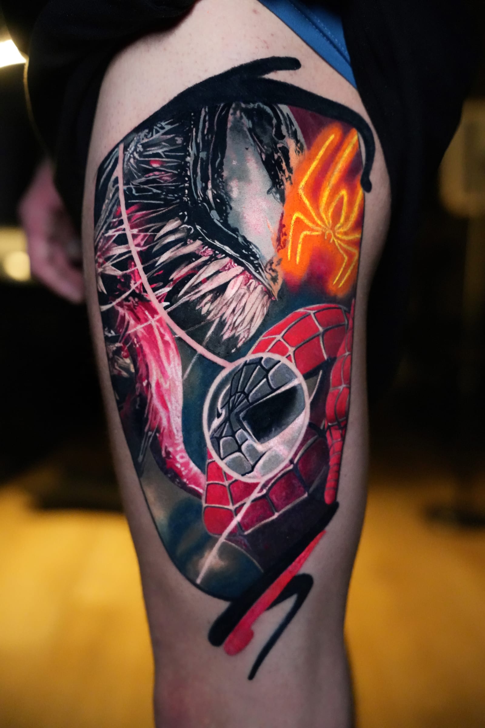 Comic & Marvel tattoo at MT Tattoo Collective Denver