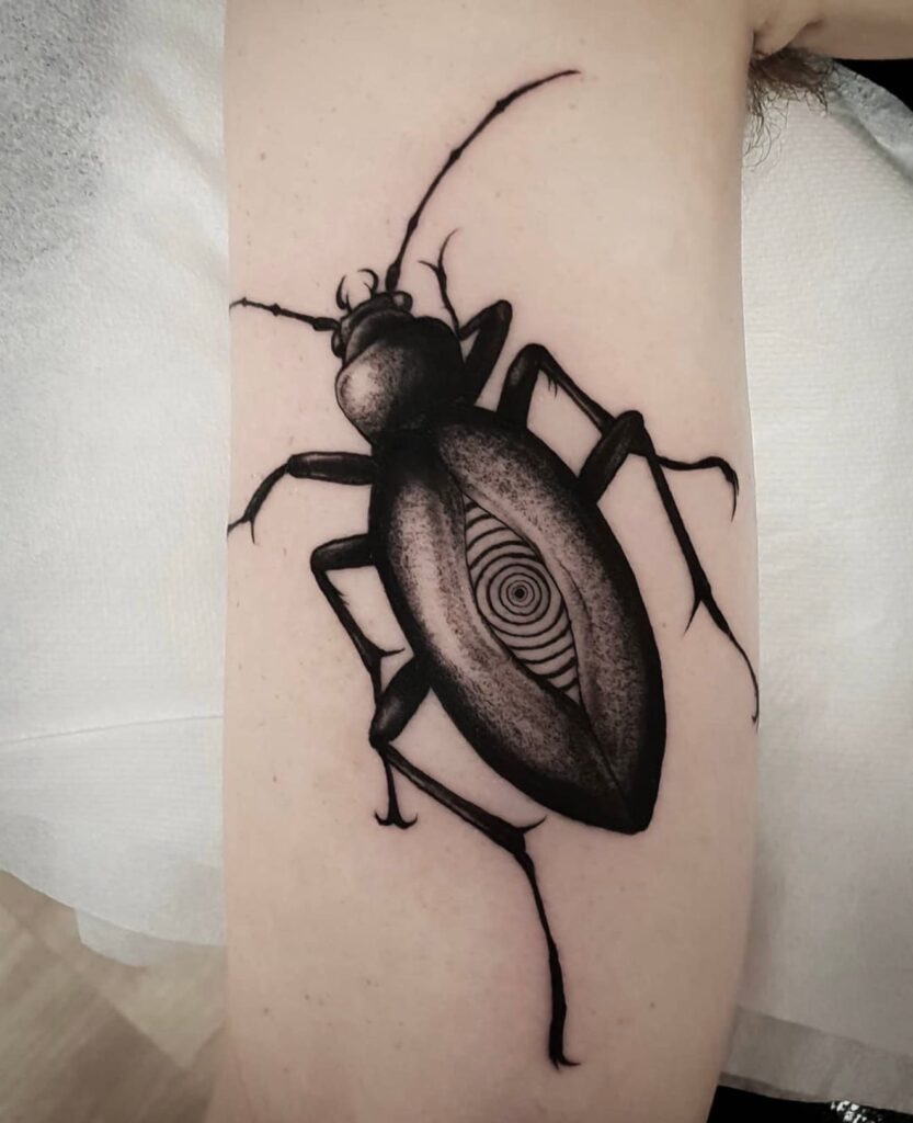 Tattoo by Xavi Xiva — blackwork illustrative dotwork dark